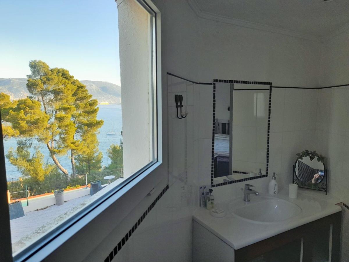 Villa-Chateau Les Terrasses - Tamaris, Plage Des Sablettes, Mer Au Bas De La Propriete لا سين سور مير المظهر الخارجي الصورة