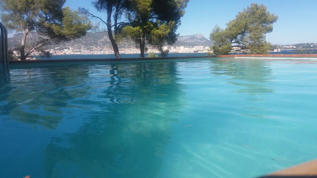 Villa-Chateau Les Terrasses - Tamaris, Plage Des Sablettes, Mer Au Bas De La Propriete لا سين سور مير المظهر الخارجي الصورة