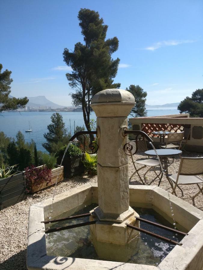 Villa-Chateau Les Terrasses - Tamaris, Plage Des Sablettes, Mer Au Bas De La Propriete لا سين سور مير المظهر الخارجي الصورة